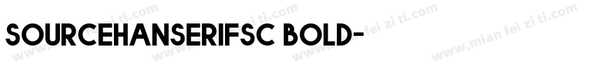 sourcehanserifsc bold字体转换